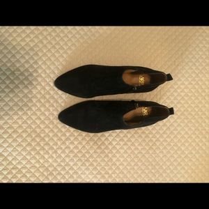 SARTO by Franco Sarto Black Suede Booties Size 10